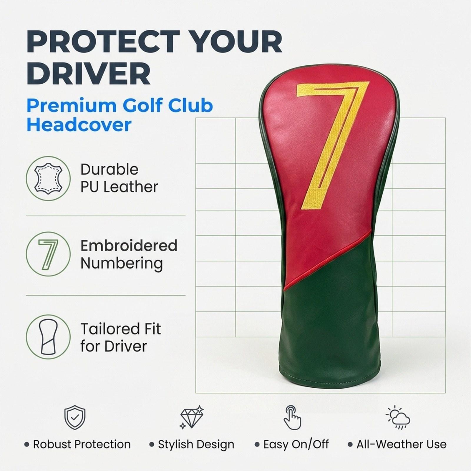 Golf Equipment Gifts - Su geçirmez PU Başlık Örtüsü Golf