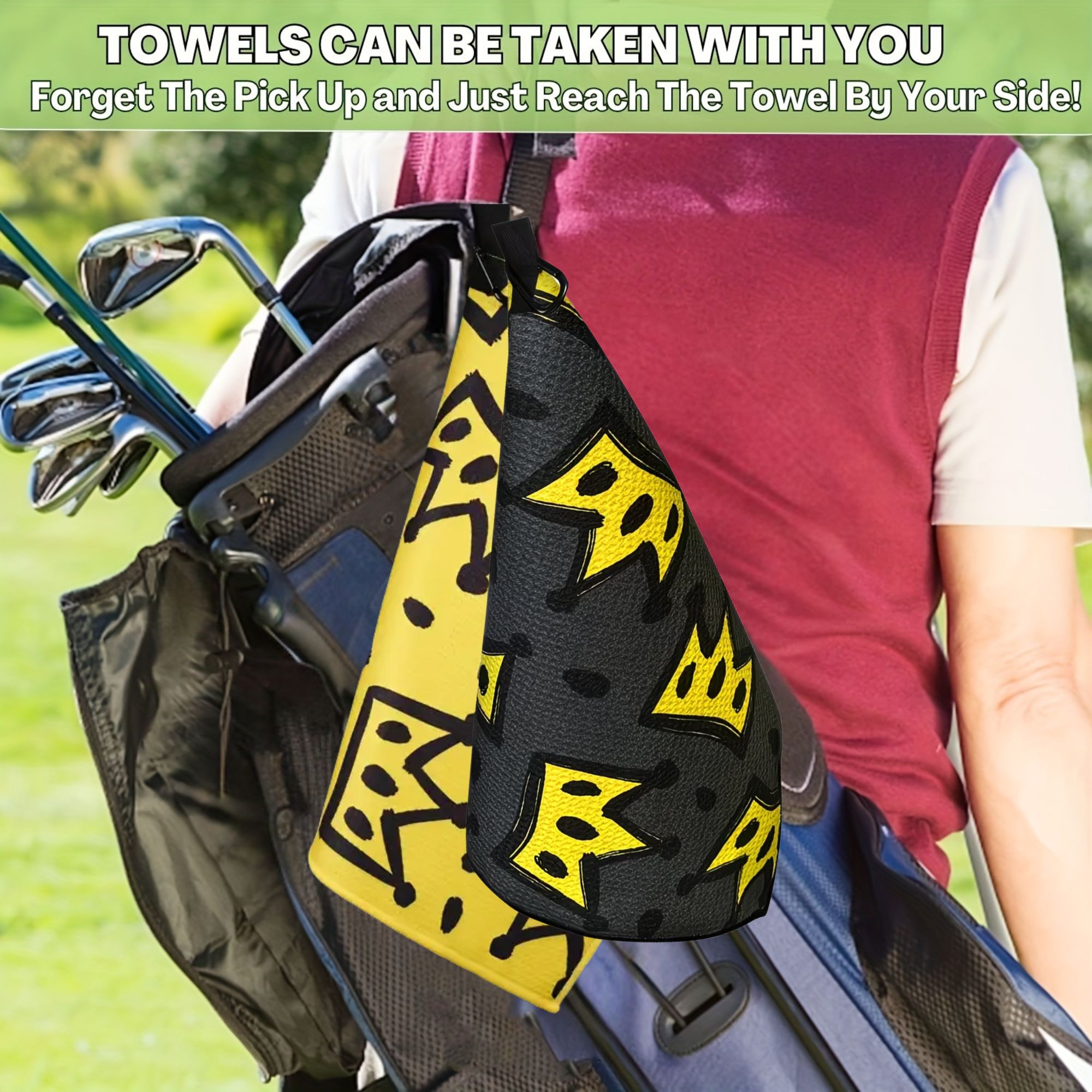 2 adet Kral Tacı Büyük Golf Ha - Golf Towel Waffle incelemesi ve fiyatı