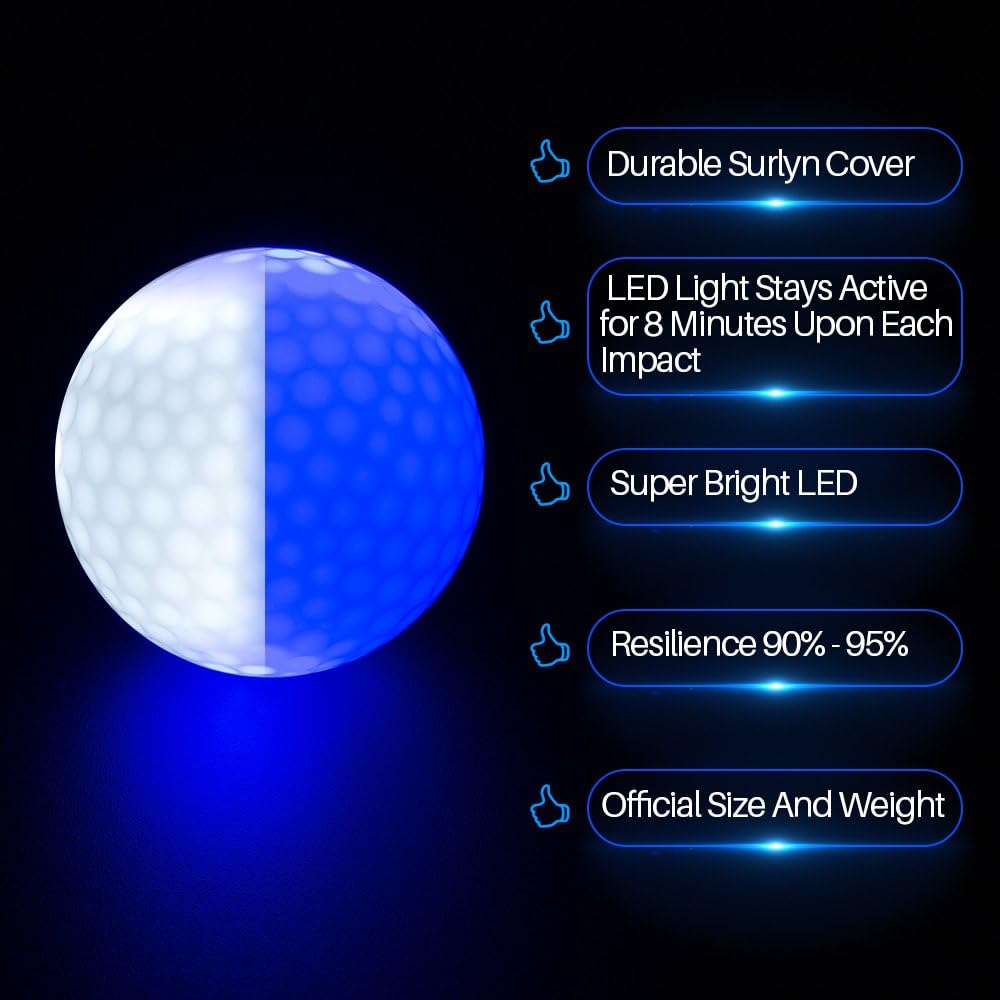 Karanlıkta Parlayan Golf Topla - Golf Equipment Gifts incelemesi ve fiyatı