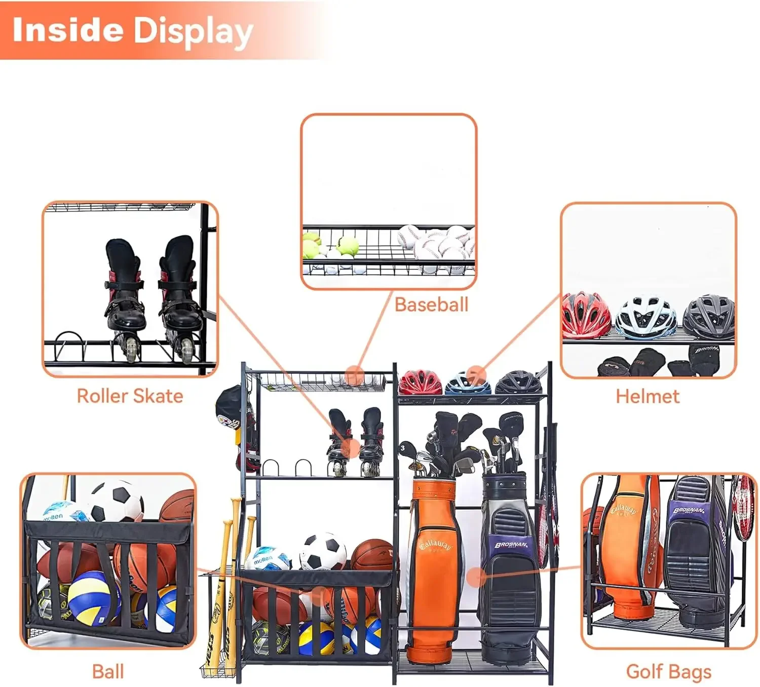 Garaj Spor Ekipmanı Düzenleyic - Golf Equipment Garage Organizer incelemesi ve fiyatı
