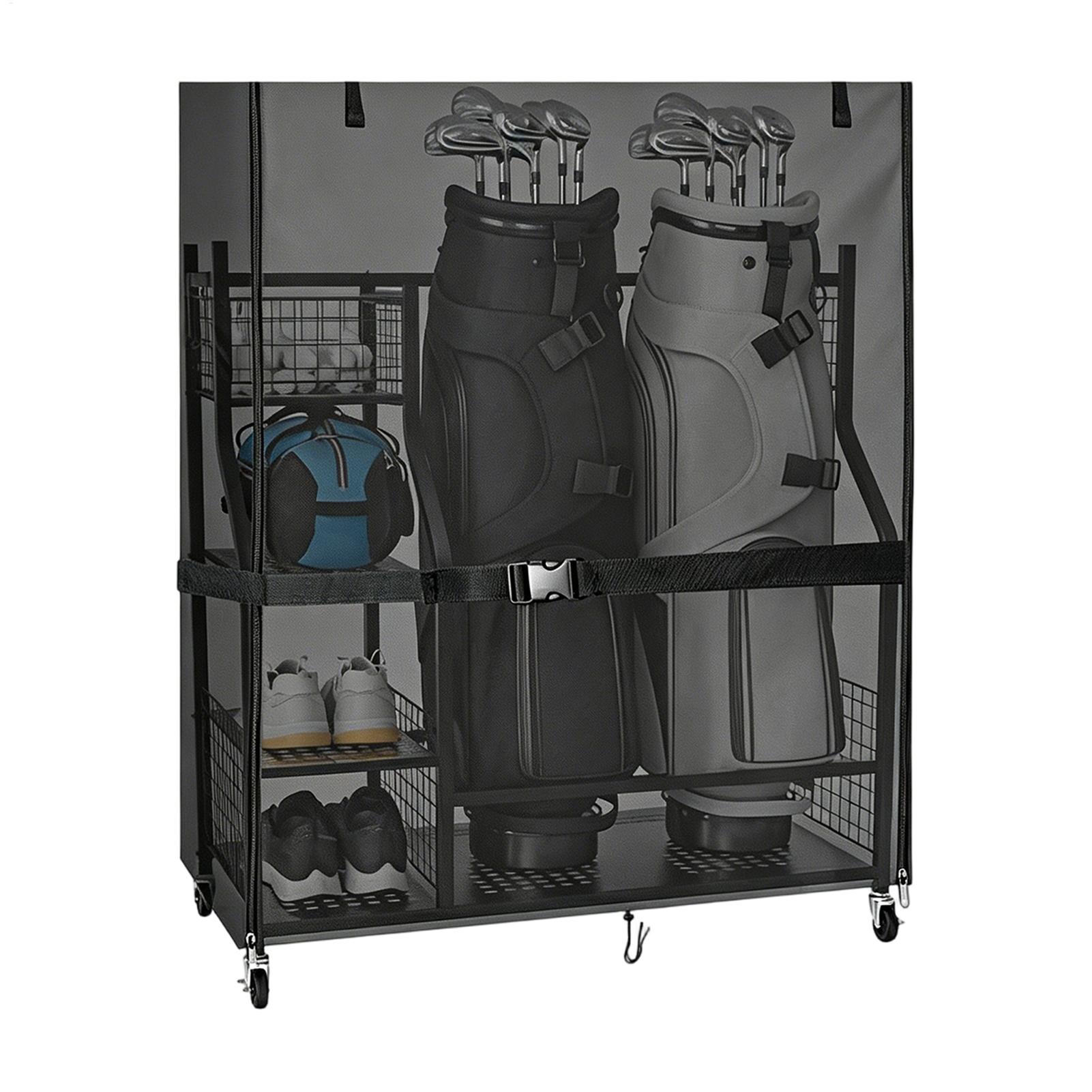Golf depolama rafı için tozluk - Golf Equipment Garage Organizer incelemesi ve fiyatı