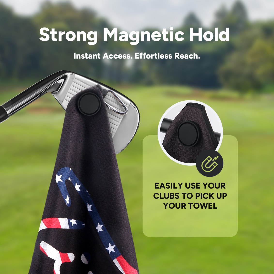 Amerikan Bayraklı Manyetik Gol - Golf Towel Waffle incelemesi ve fiyatı