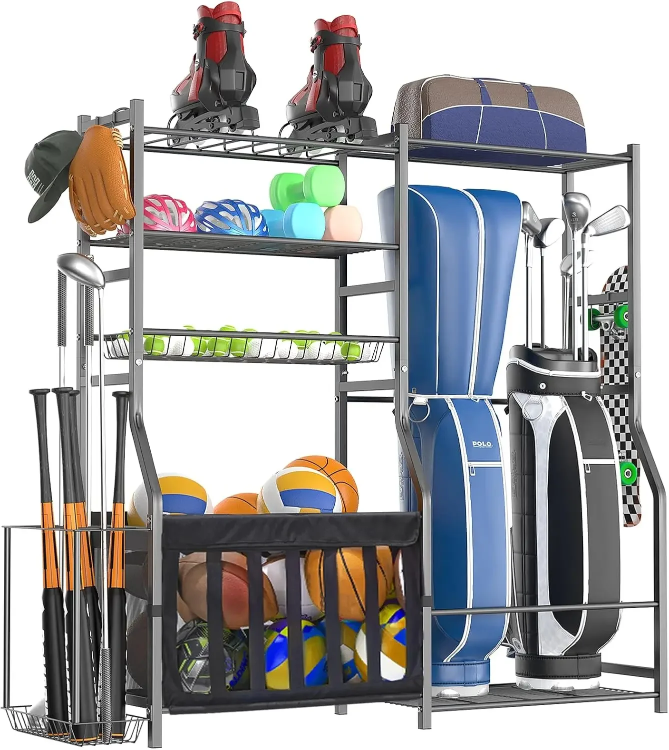 Ağır Hizmet Tipi Garaj Spor Ek - Golf Equipment Garage Organizer incelemesi ve fiyatı